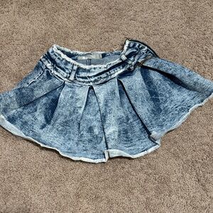 💜 3 for $10 Tractr Distressed Blue Denim Skirt